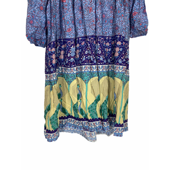 R. YJ Posha Floral Boho Tassel Tie Dress XS - Picture 3 of 10